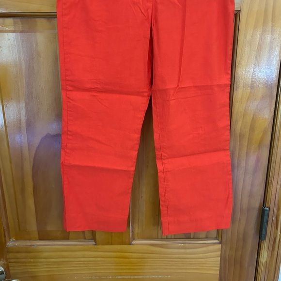 Maeve By Anthropologie Women’s Cropped Linen Stretchy Pants Sz 4 NWT - Picture 3 of 7